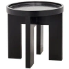 Noir Gavin End Table In Hand Rubbed Black