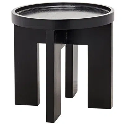 Noir Gavin End Table In Hand Rubbed Black