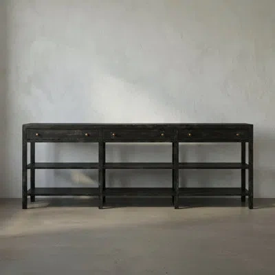 Noir Grace Console In Black Walnut