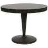Noir Granada Solid Wood Dining Table In Pale