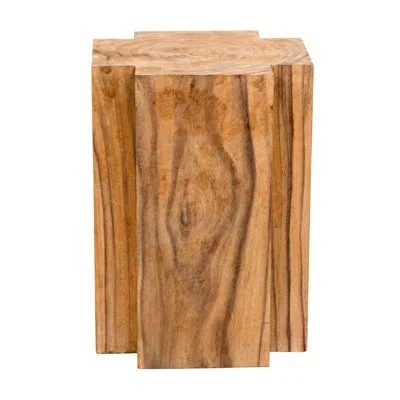 Noir Haru End Table In Clear Coat Satin