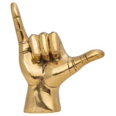 Noir Hawaiian Figurine In Gold