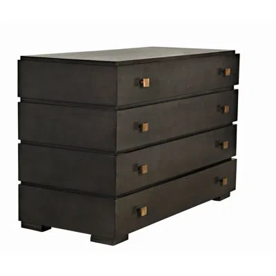 Noir Hofman 4 Drawer Dresser In Pale