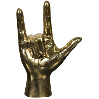 Noir I Love You Figurine In Antique Brass