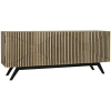 Noir Illusion Buffet Table In Bleached Walnut