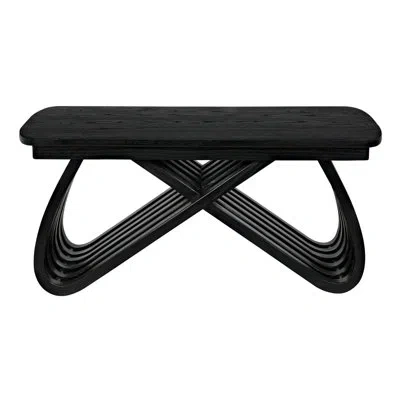 Noir Infinity Coffee Table In Charcoal Black