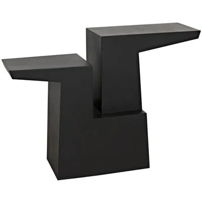 Noir Jazz 48'' Steel Console Table In Matte Black