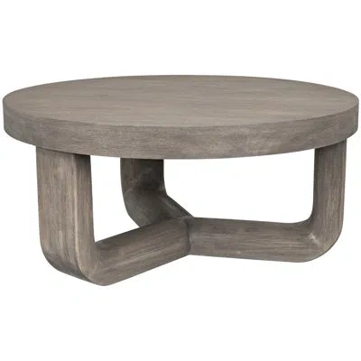 Noir Joel Coffee Table In Distressed Gray;distressed Gray