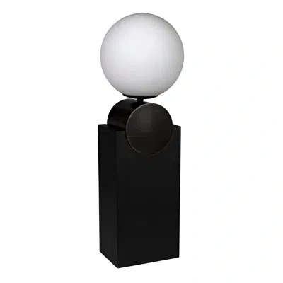 Noir Kate Metal Novelty Lamp In Matte Black