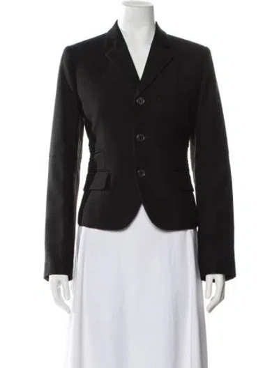 Pre-owned Noir Kei Ninomiya 2023 Wool Blazer In Black