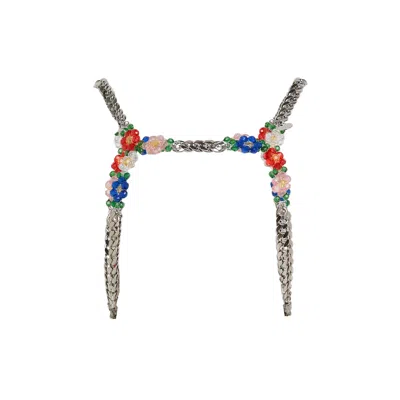 Noir Kei Ninomiya Beads X Chain Vest In Multi