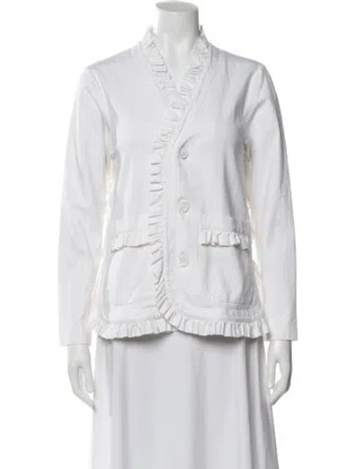 Pre-owned Noir Kei Ninomiya Blazer In White