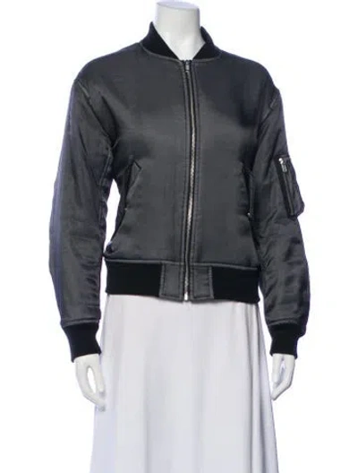 Pre-owned Noir Kei Ninomiya Bomber Jacket In Gray