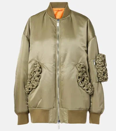 Noir Kei Ninomiya Bomber Jacket In Green