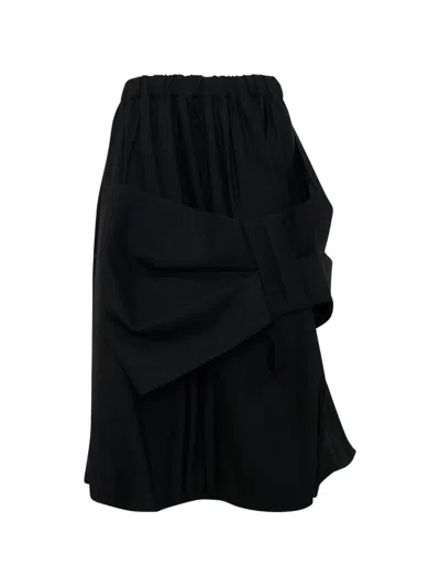 Noir Kei Ninomiya Bow-detail Balloon Skirt In Black
