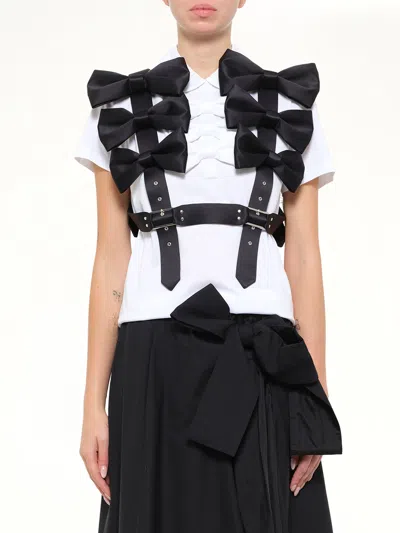 Noir Kei Ninomiya Bowtie Vest In Black
