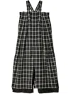 Noir Kei Ninomiya Check Print Overalls In Black