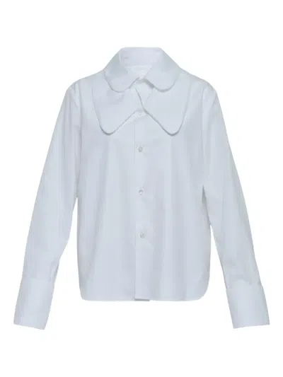 Noir Kei Ninomiya Collared Top In Gray