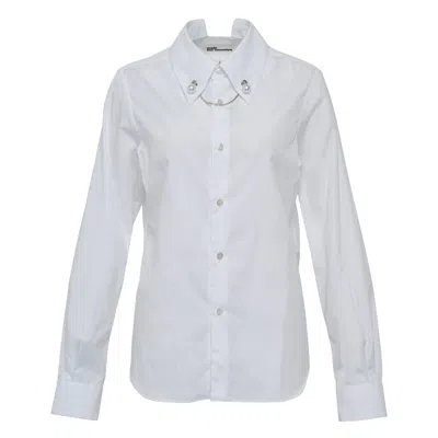 Noir Kei Ninomiya Cotton Broad Blouse In White