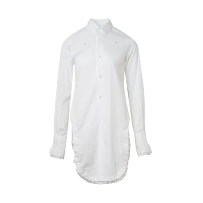 Noir Kei Ninomiya Cotton Broad Blouse In White