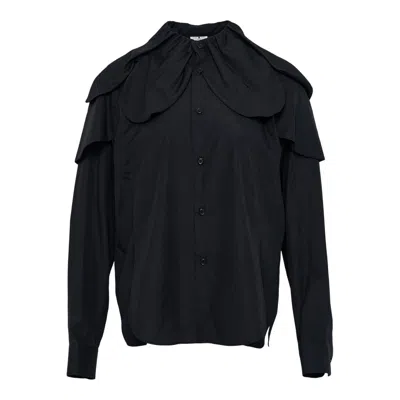 Noir Kei Ninomiya Cotton Broad Top In Gray
