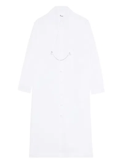 Noir Kei Ninomiya Cotton Dress In White