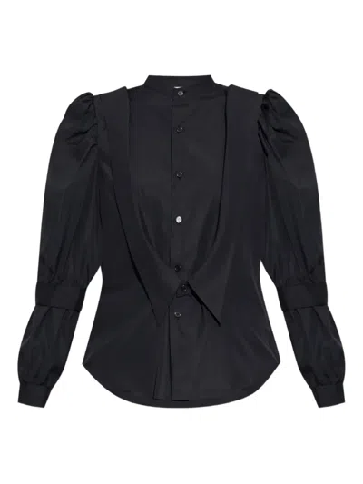 Noir Kei Ninomiya Cotton Shirt In Black