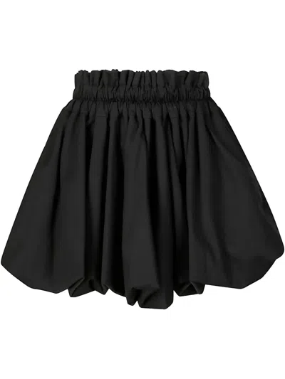 Noir Kei Ninomiya Cotton Skirt In Black