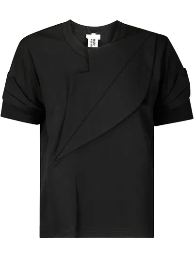 Noir Kei Ninomiya Cotton T-shirt In 黑色