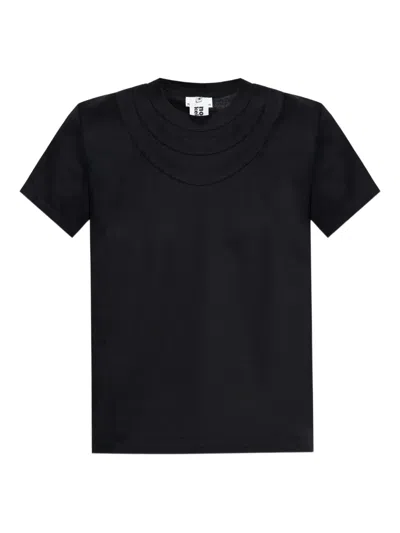 Noir Kei Ninomiya Layered-neckline T-shirt In Black