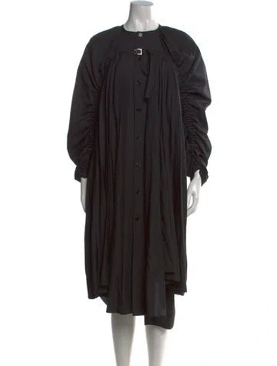Pre-owned Noir Kei Ninomiya Crew Neck Knee-length Dress In Black