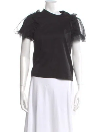 Pre-owned Noir Kei Ninomiya Crew Neck Short Sleeve Top In Black