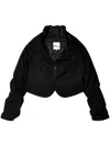 Noir Kei Ninomiya Cropped Jacket In Black