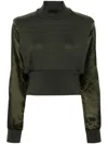 Noir Kei Ninomiya Cropped Jumper In Green
