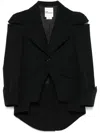 Noir Kei Ninomiya Cut-out Detailed Jacket In Black