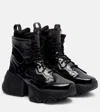 Noir Kei Ninomiya Cutout Lace-up Platform Boots In Black