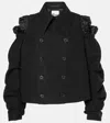 Noir Kei Ninomiya Wrinkled Jacket In Black