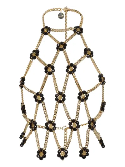 Noir Kei Ninomiya Daisy Chain Harness In Gold