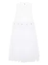 Noir Kei Ninomiya Detachable Skirt Dress In White