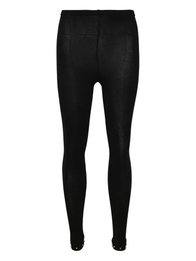Noir Kei Ninomiya Elasticated-waist Leggings In Black