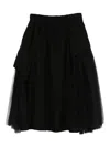 Noir Kei Ninomiya Elasticated-waistband Skirt In Black
