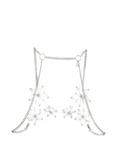 Noir Kei Ninomiya Embellished Harness In Metallic