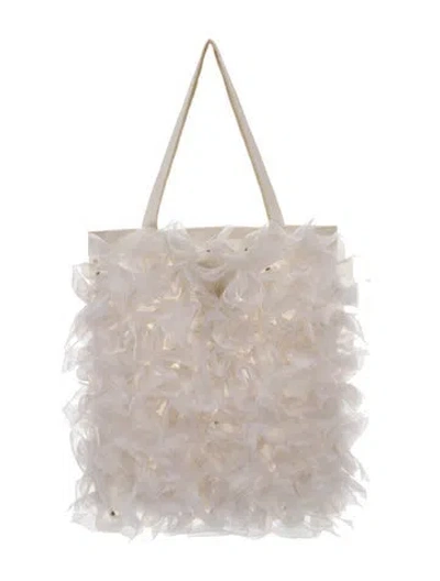 Pre-owned Noir Kei Ninomiya Evening Bag In White