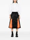 Noir Kei Ninomiya Frilled-panel Skirt In Black
