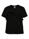 Noir Kei Ninomiya Gathered Blouse In Black