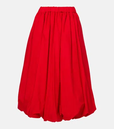 Noir Kei Ninomiya Midirock Aus Baumwolle In Rot