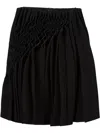 Noir Kei Ninomiya Gathered Detail Skirt In Black