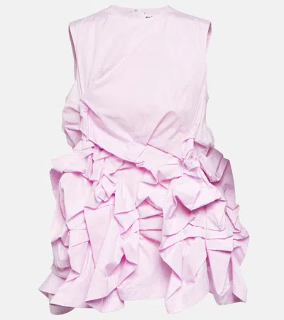 Noir Kei Ninomiya Gingham Cotton Top In Pink