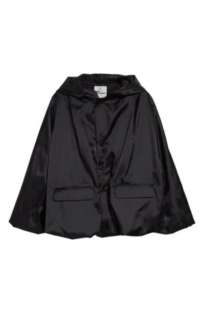 Noir Kei Ninomiya Hooded Bubble Hem Taffeta Jacket