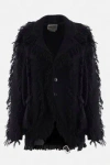 Noir Kei Ninomiya Fringe-detailing Wool-blend Blazer